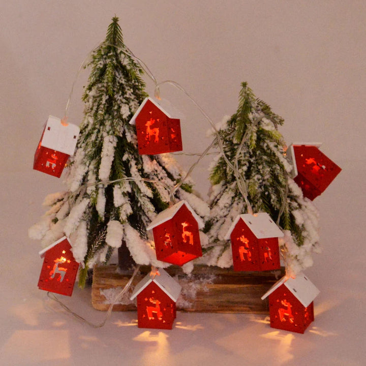 Træ-julehuse med LED-belysning – GlowHouse