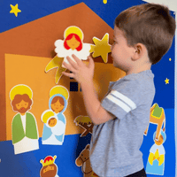 Pesebre navideño de fieltro para diversión y tradición compartida – KinderKerst