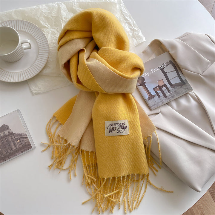 Double-sided Pashmina Scarf - Elena