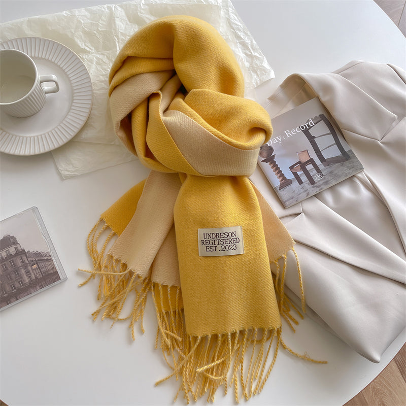 Double-sided Pashmina Scarf - Elena