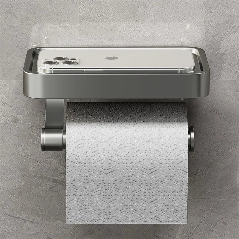 Portarrollos de papel higiénico con repisa – Stalux