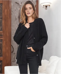 Women's Cashmere Vest with V-Neck – Sylvie