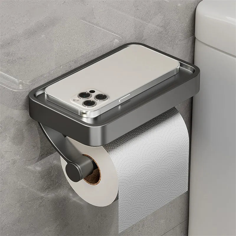 Portarrollos de papel higiénico con repisa – Stalux