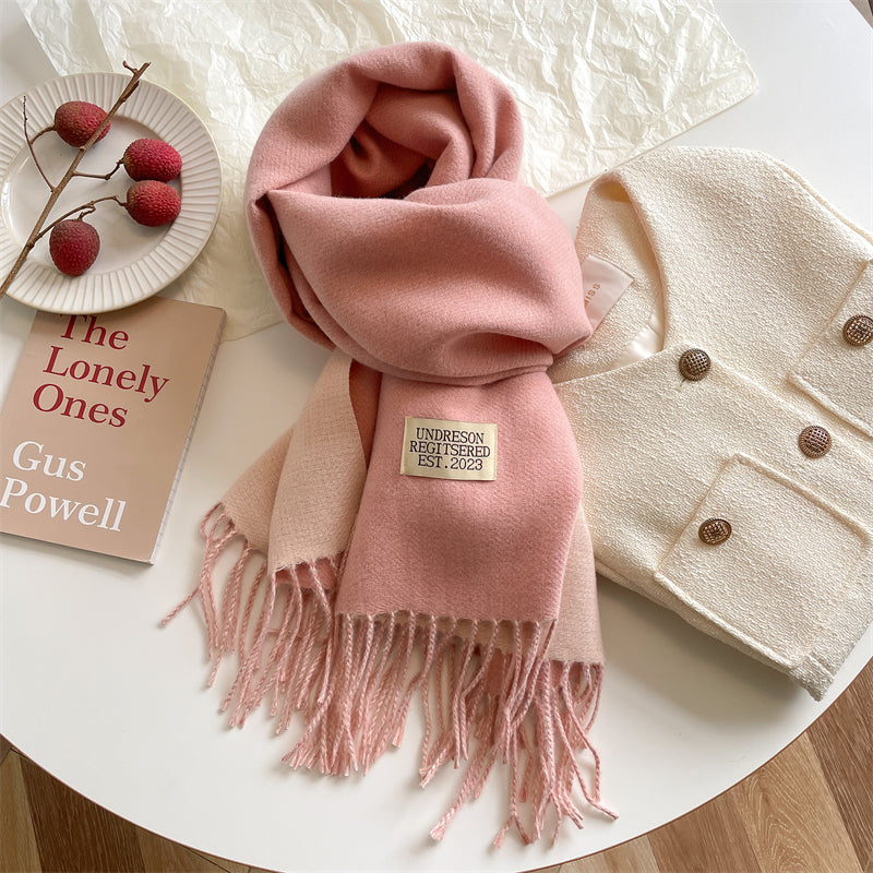 Double-sided Pashmina Scarf - Elena