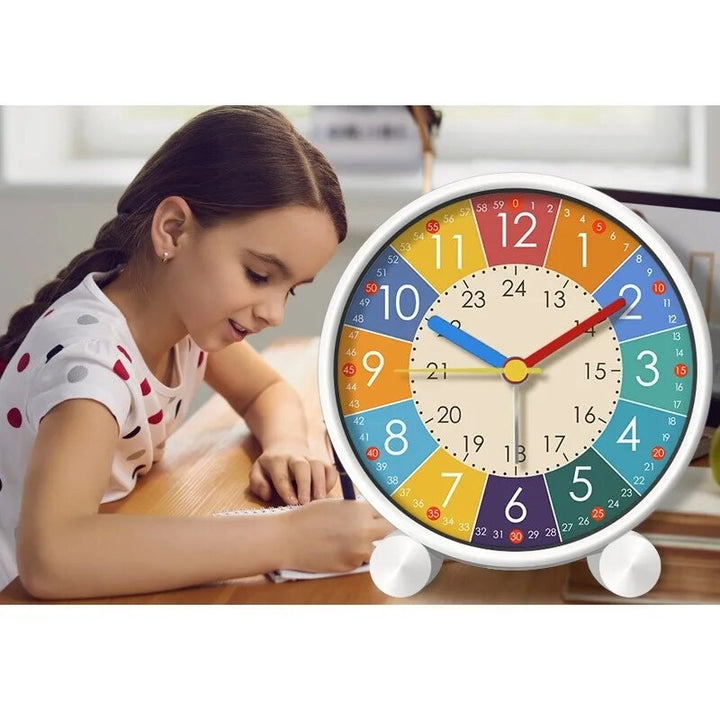 Playful alarm clock for children with educational puzzle function - Tocki