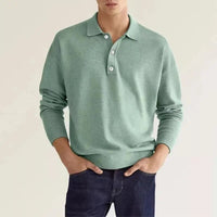 Men's long-sleeve polo shirt – Bastien