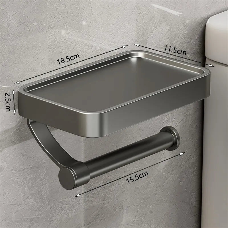 Portarrollos de papel higiénico con repisa – Stalux
