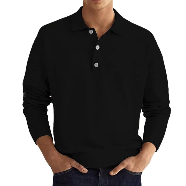 Men's long-sleeve polo shirt – Bastien