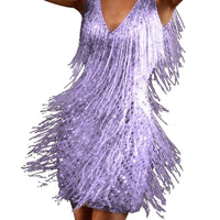 Sparkling Sequin Dress with Fringes – Celina