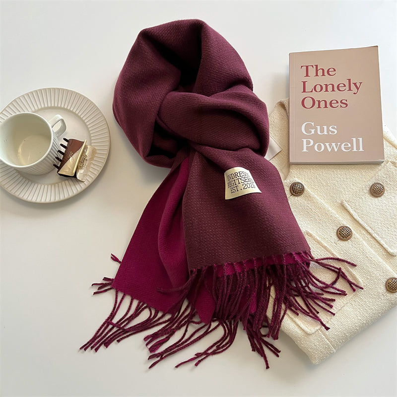Double-sided Pashmina Scarf - Elena