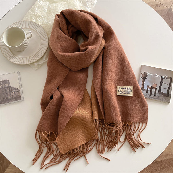 Double-sided Pashmina Scarf - Elena