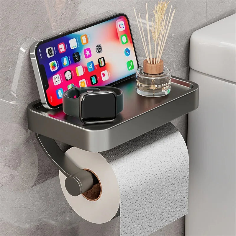 Portarrollos de papel higiénico con repisa – Stalux