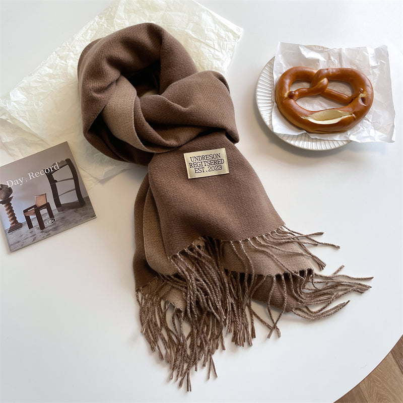 Double-sided Pashmina Scarf - Elena