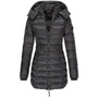Warme Damen Daunenjacke mit Kapuze - Olivia