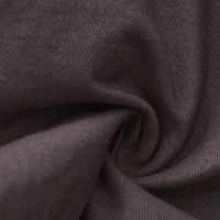 Dunkelgrauer Baumwollstoff, Nahaufnahme, weiche Textur, ideal für Bekleidung und Heimtextilien.