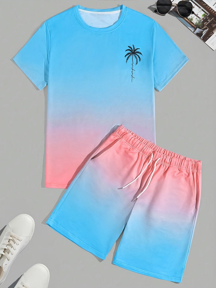Trendy Men's Summer Set of T-Shirt and Shorts - CoolFlex