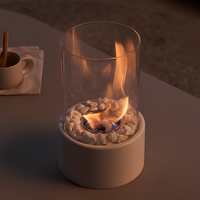 Klassisk olielampe med åben flamme - Lumora