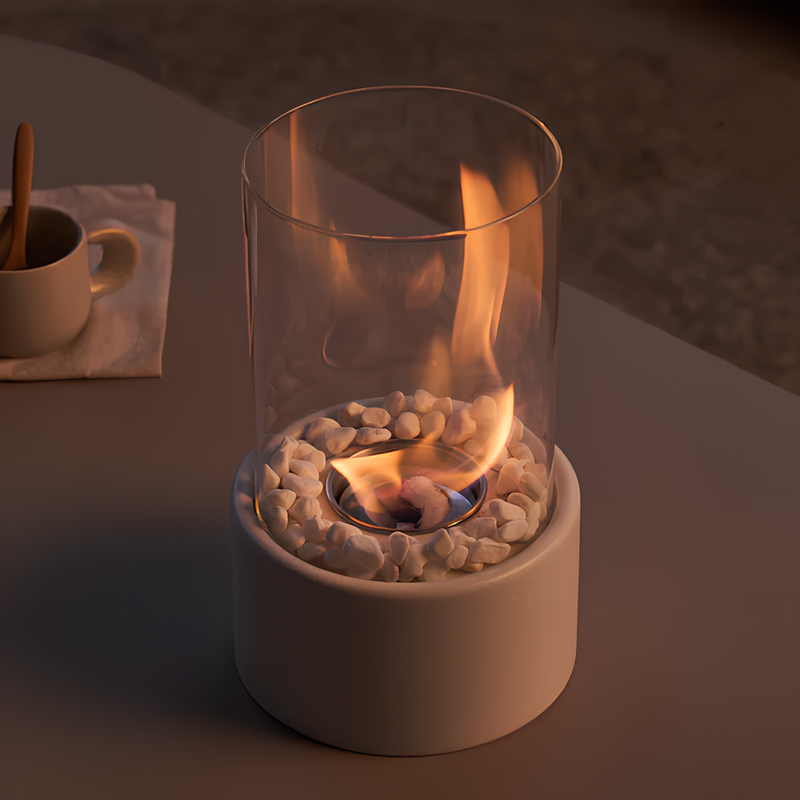Klassisk olielampe med åben flamme - Lumora