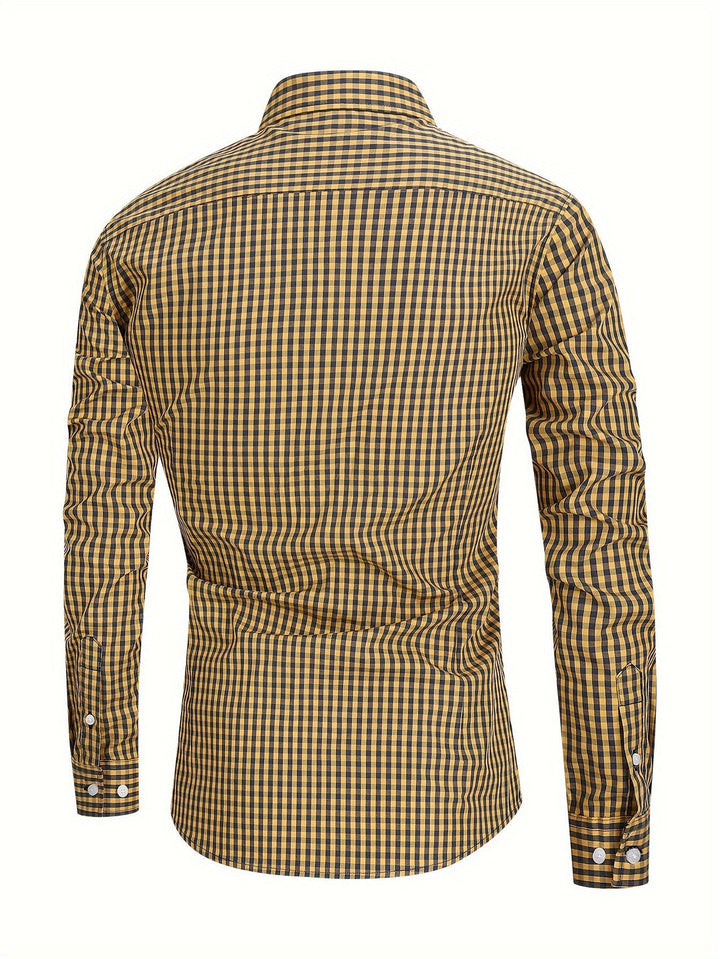 Camisa de hombre a cuadros con ajuste cómodo – Jules