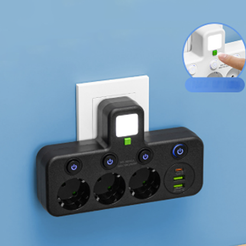 Power Strip with USB and Switches | Multi-Outlet Surge Protector 2500W 16