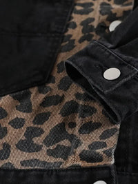 Wildly Chic Leopard Print Denim Jacket – Leona