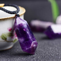 Natural Crystal Amethyst Healing Necklace – Lyra