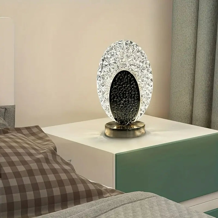 Lámpara de mesa moderna y lujosa con diseño de pavo real – PeacockLuxe