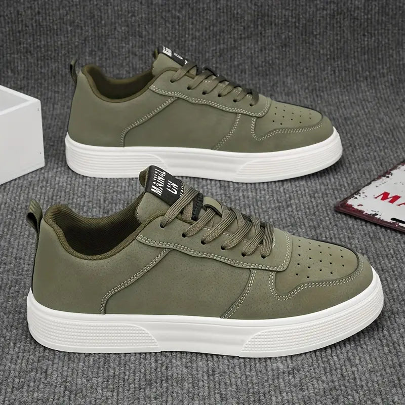 Zapatos de senderismo para hombre de ante con plantilla cómoda y estilo – Marco