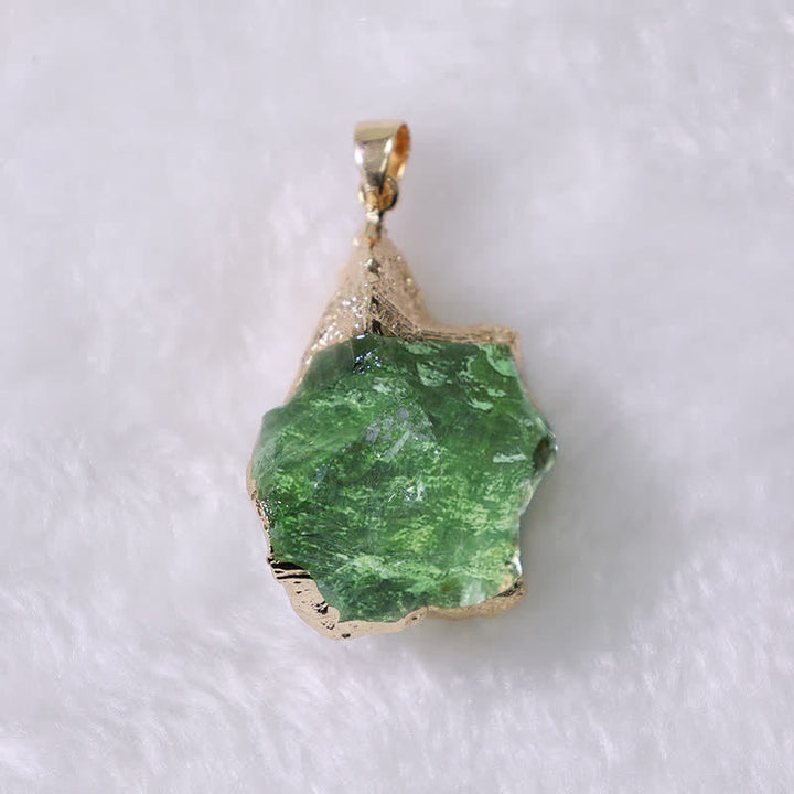 Fine Natural Moldavite Necklace – Lyra