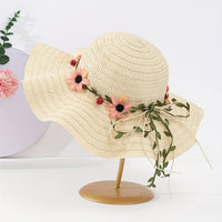 Women's Summer Straw Hat with Flower and Fruit Details – Solène