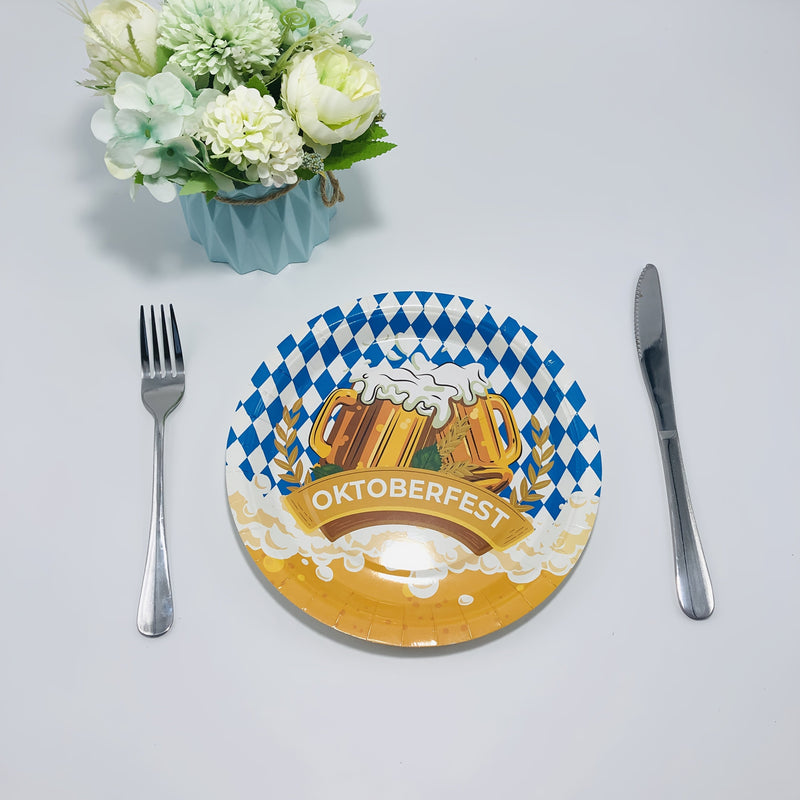Paper Plate Set (various sizes) – WiesnPlate Oktoberfest 2025