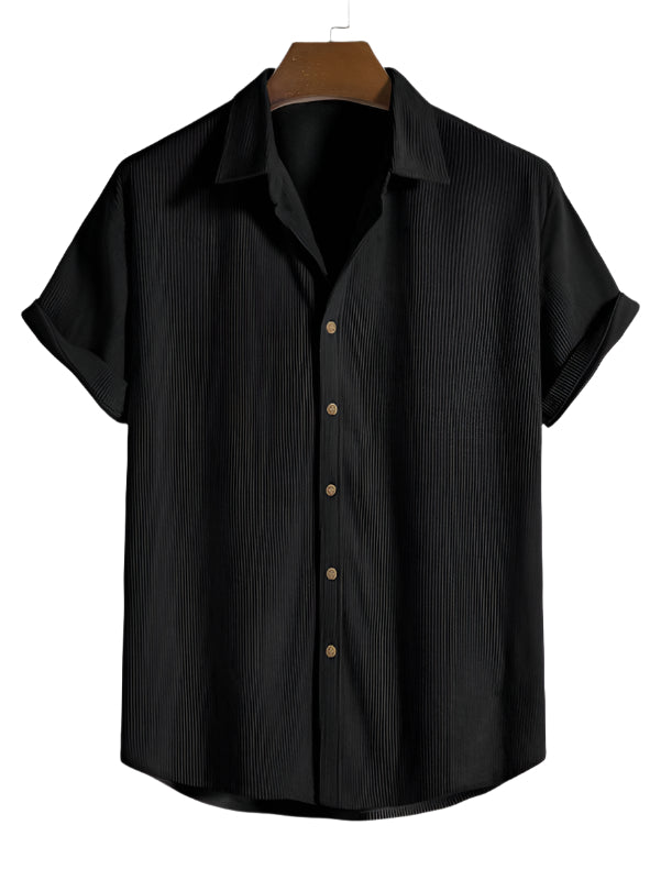 Trendy Men's Summer Set with Stripe Look - Beach Style
