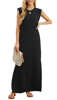 Vestido maxi aireado con bolsillos para mujer – Romy