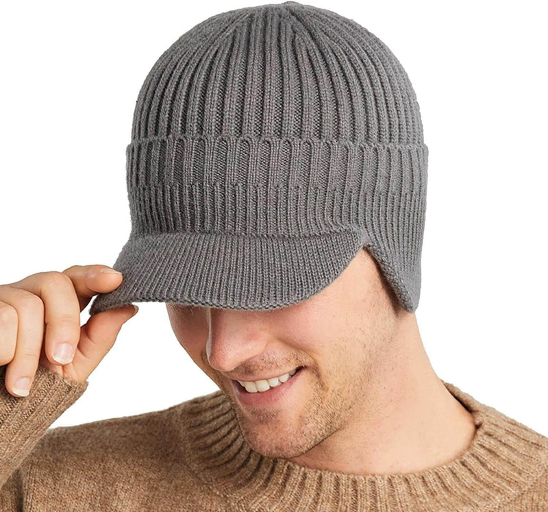 Men's knitted hat with ear flaps – Kian