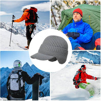 Men's knitted hat with ear flaps – Kian
