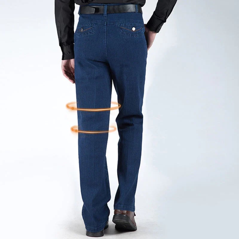 Men's Jeans with High Waist and Straight Leg – Tobias