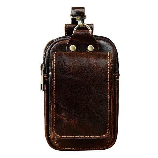 Echtleder Herren-Gürteltasche