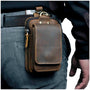 Echtleder Herren-Gürteltasche