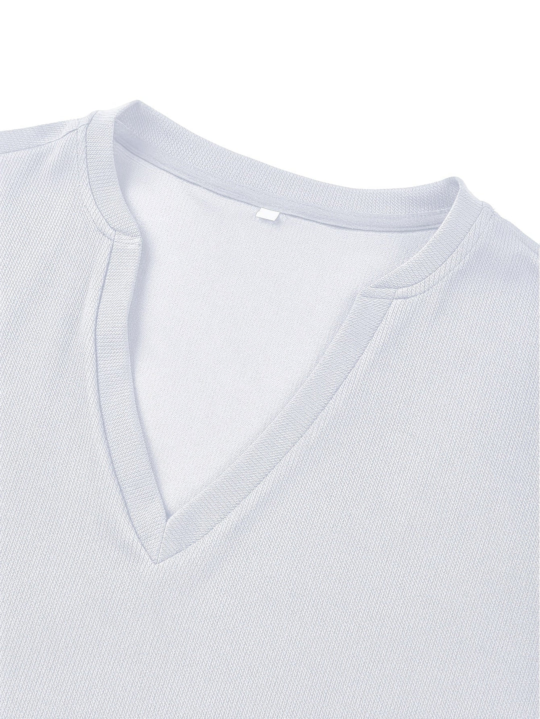 Herren T-Shirt mit tiefem V-Ausschnitt und Struktur – Rafael