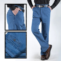 Men's Jeans with High Waist and Straight Leg – Tobias