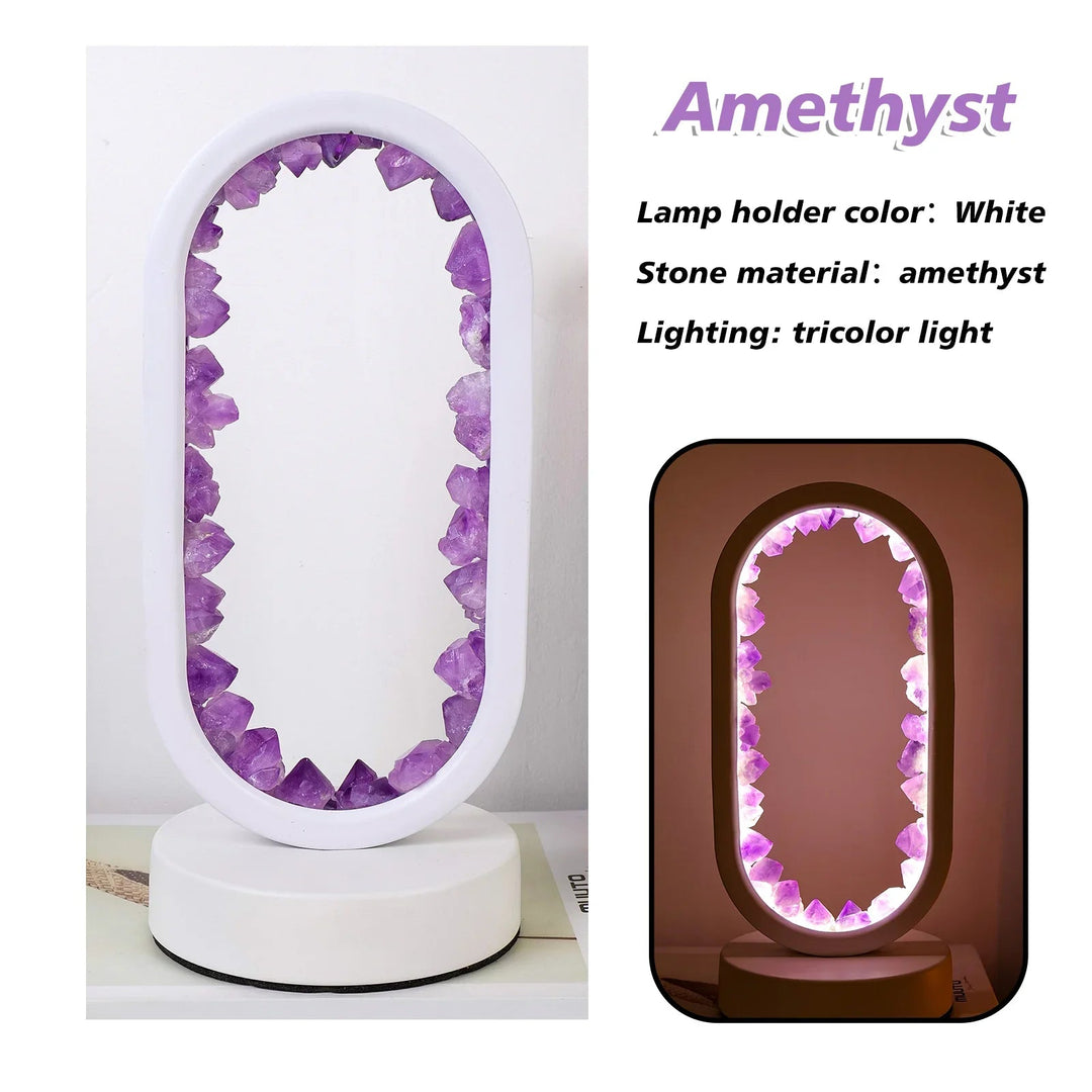 Håndlavet ametystlampe - Serenith