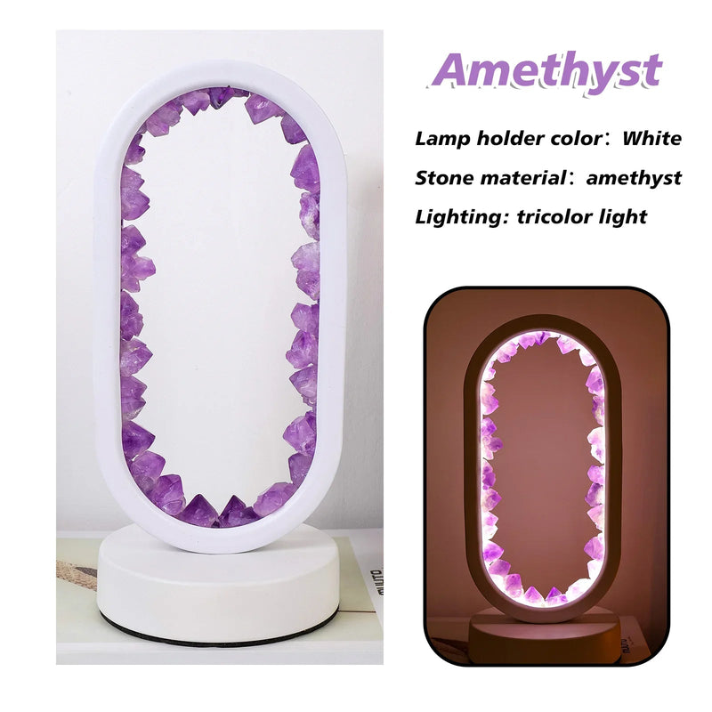 Håndlavet ametystlampe - Serenith