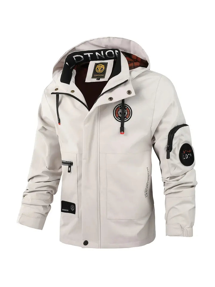 Chaqueta ligera para hombre para exteriores, cortaviento e impermeable con capucha – Torben
