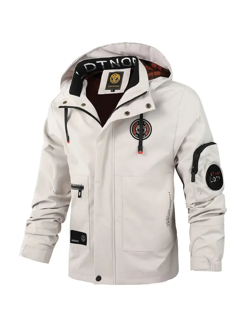 Chaqueta ligera para hombre para exteriores, cortaviento e impermeable con capucha – Torben