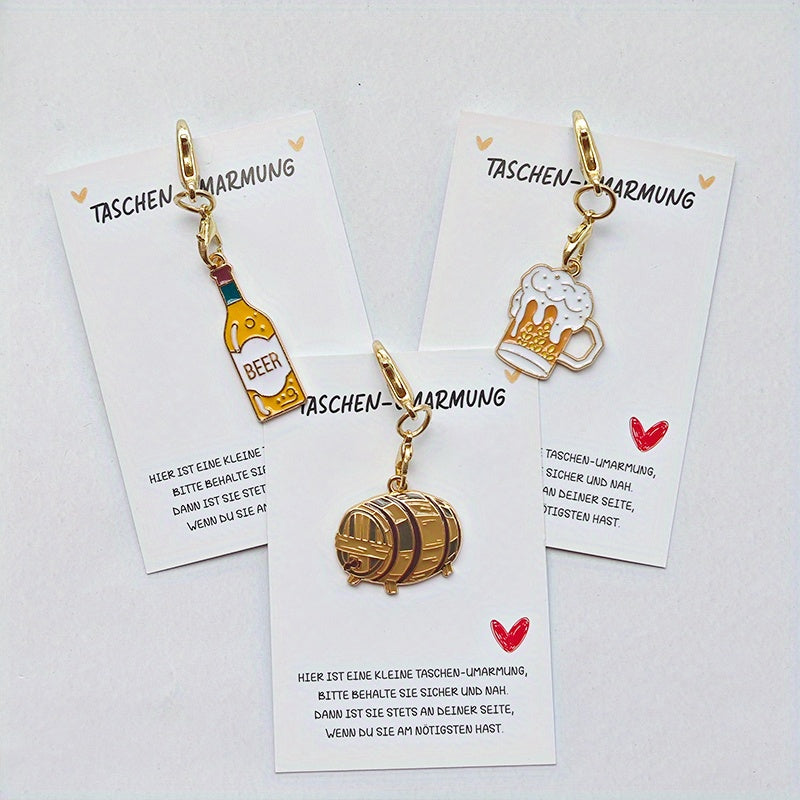 Oktoberfest Keychain 3 Sets (5 Pieces Each) – Beer Charms Oktoberfest 2025