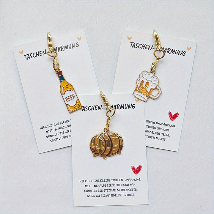 Oktoberfest Keychain 3 Sets (5 Pieces Each) – Beer Charms Oktoberfest 2025