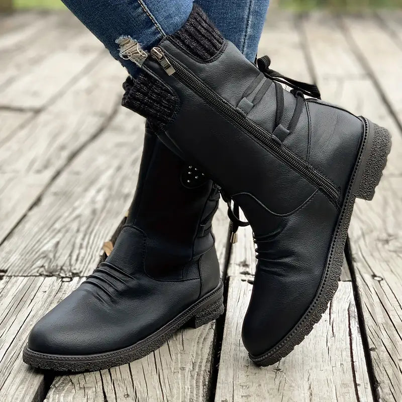 Women's winter boots with fleece lining – Selina