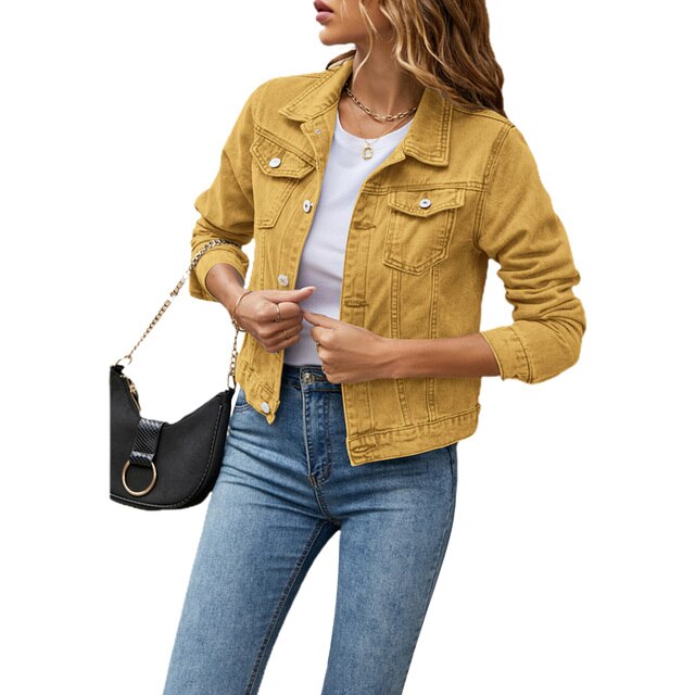 Trendige Damen-Denimjacke mit Bequemer Passform – Malina