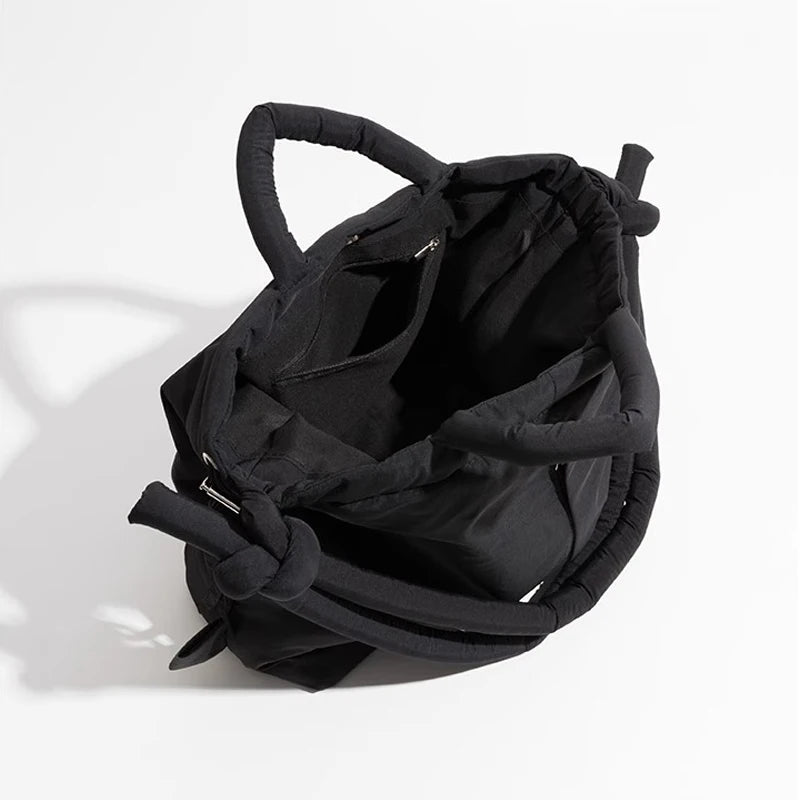 Unique Puffer Handbag with Trendy Volume - Riva