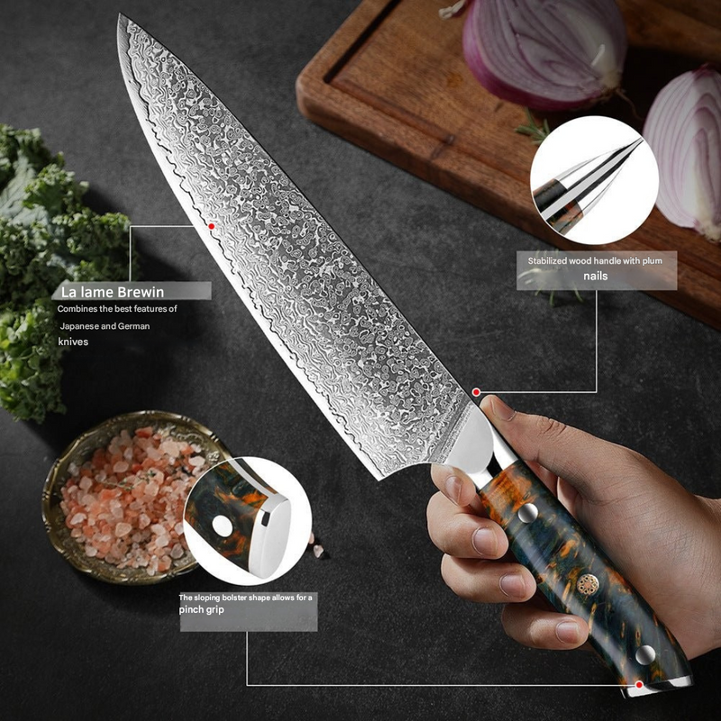 Juego de cuchillos de damasco japonés – KairoBlade